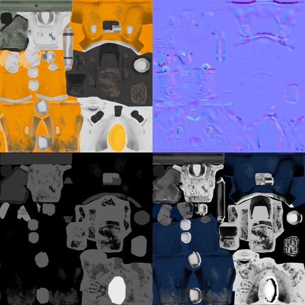 astronaught texture maps